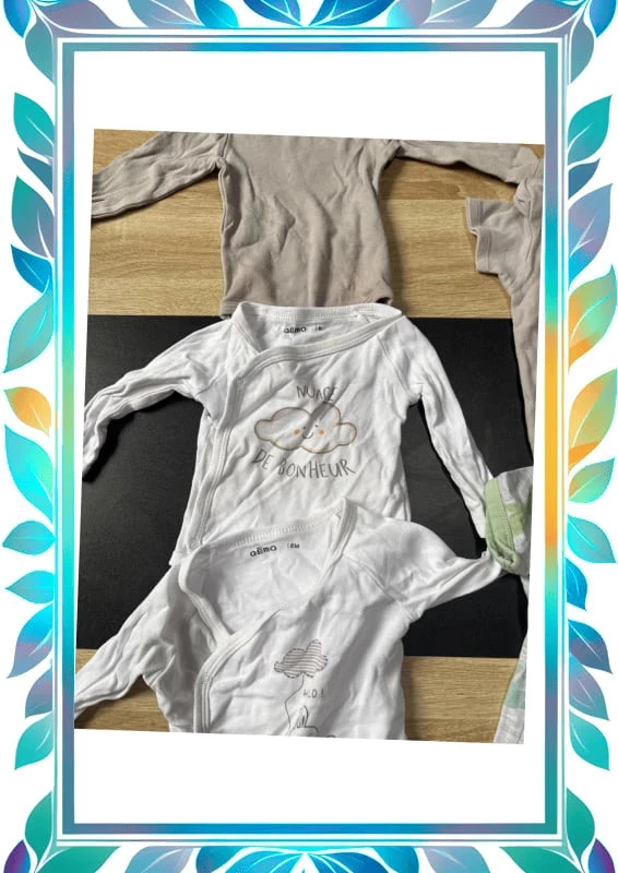 Lot body's met lange en korte mouwen 6 maanden – photo 3